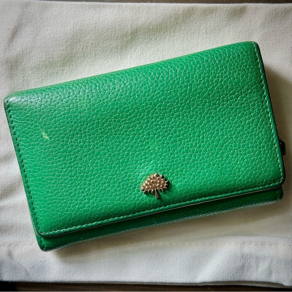 Mulberry Medium French Tree Wallet in Green